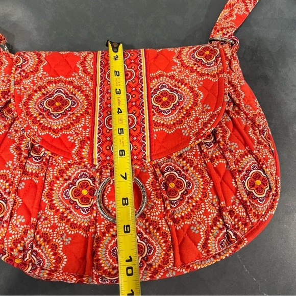 Vera Bradley paprika pattern saddle up crossbody bag LIKE NEW - Picture 9 of 15